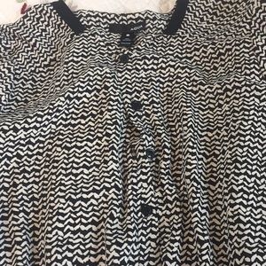 Aqua brand Dress Black and off white